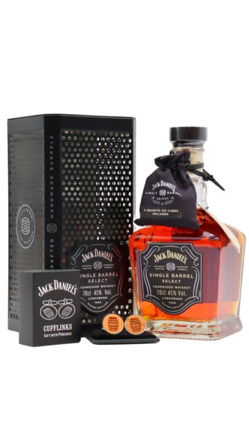 Jack Daniel's - Single Barrel Select Whiskey (Includes Cufflinks, Whiskey Stones & Mesh Tin)