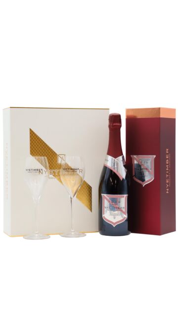 Nyetimber - Prestige Cuvee 1086 Rosé English 2013 Sparkling Wine Glass Pack
