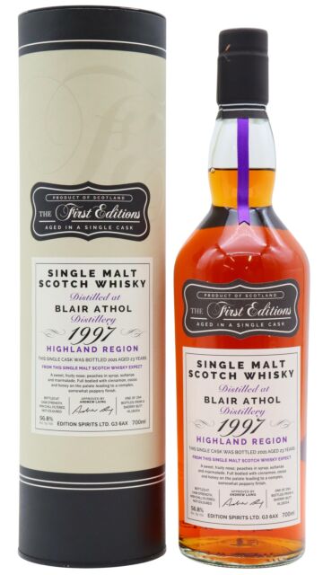Blair Athol - The First Editions Single Sherry Cask #18354 1997 23 year old Whisky