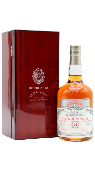 Pittyvaich (silent) - Hunter Laing's Old & Rare Single Cask Single Malt Scotch 1990 34 year old Whisky