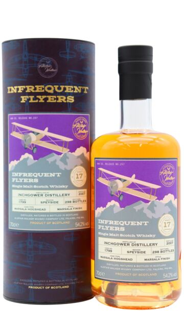 Inchgower - Infrequent Flyers Single Marsala Wine Cask #1799 2007 17 year old Whisky