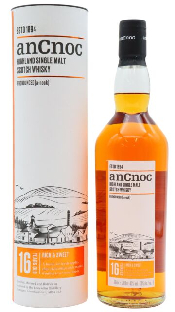 anCnoc - Highland Single Malt Scotch 16 year old Whisky