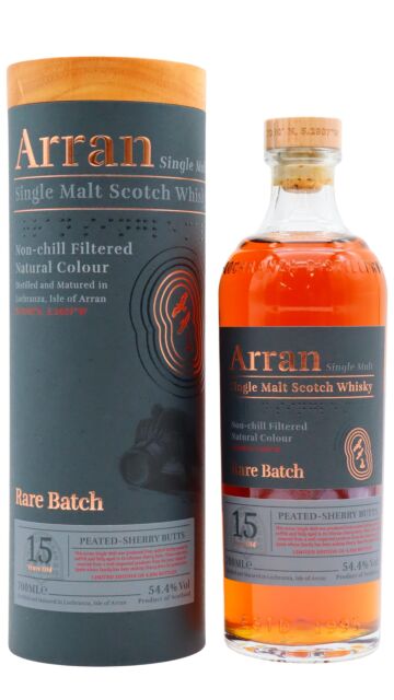 Arran - Rare Batch Peated Oloroso Sherry Butts Single Malt Scotch 15 year old Whisky