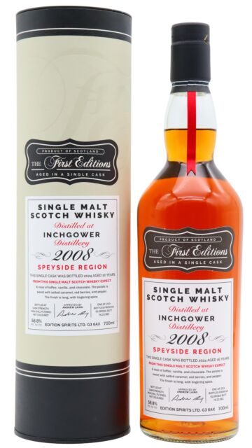 Inchgower - The First Editions Single Sherry Cask #21382 2008 16 year old Whisky