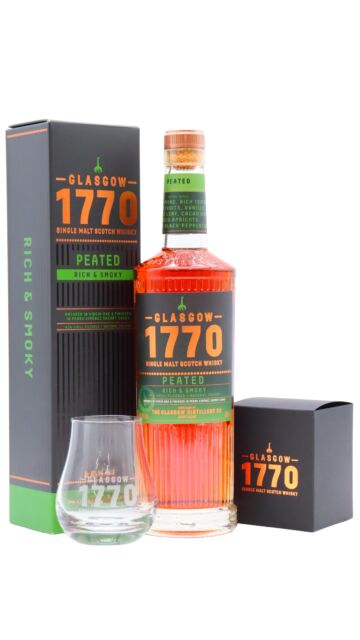 Glasgow 1770 - Peated Single Malt Scotch Whisky (Includes Branded Glass)