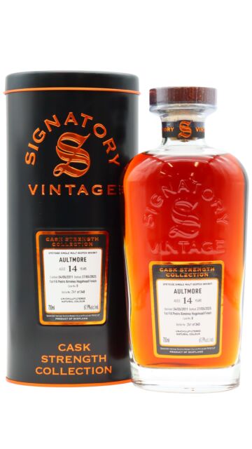 Aultmore - Signatory Vintage Cask Strength Collection Single Cask #8 2011 14 year old Whisky