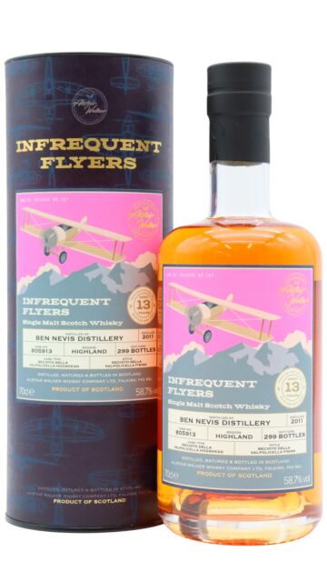 Ben Nevis - Infrequent Flyers Single Red Wine Cask #805913 2011 13 year old Whisky