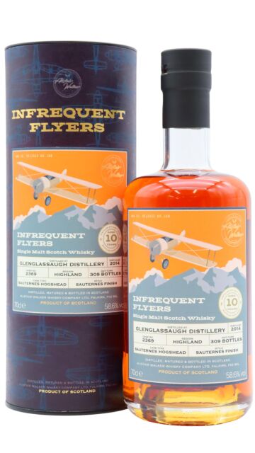 Glenglassaugh - Infrequent Flyers Single Sauternes Wine Cask #2369 2014 10 year old Whisky