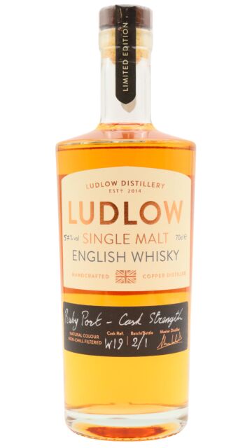 Ludlow - Ruby Port Cask - Cask Strength Edition Single Malt English Whisky (Distillery Exclusive)