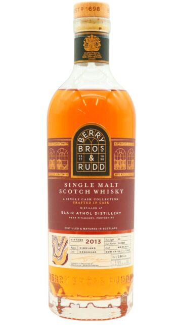 Blair Athol - Berry Bros & Rudd - Crafted In Cask Single Margaux Wine Cask #303637 2013 12 year old Whisky