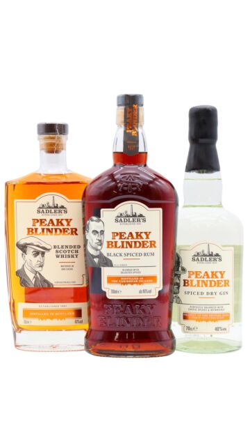 Peaky Blinder - Spiced Gin, Blended Scotch Whisky & Black Spiced Rum Spirit Bundle