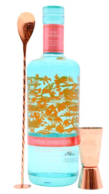 Silent Pool - Rose Expression Gin (Includes Bar Spoon & Cocktail Jigger)