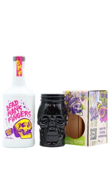 Dead Man's Fingers - White Rum (Includes Black Skull Glass)