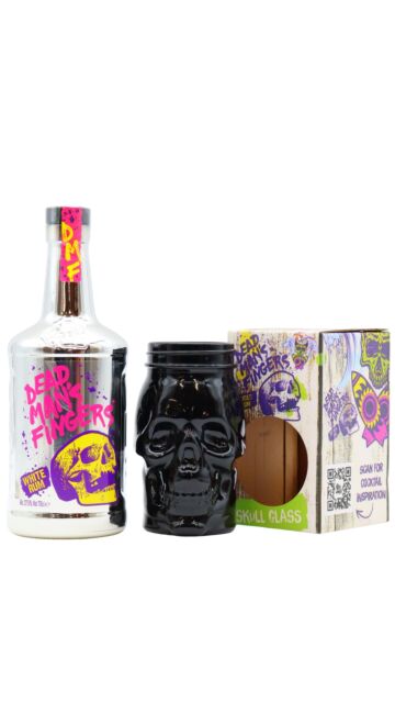 Dead Man's Fingers - Limited Edition White Rum (Includes Black Skull Glass)