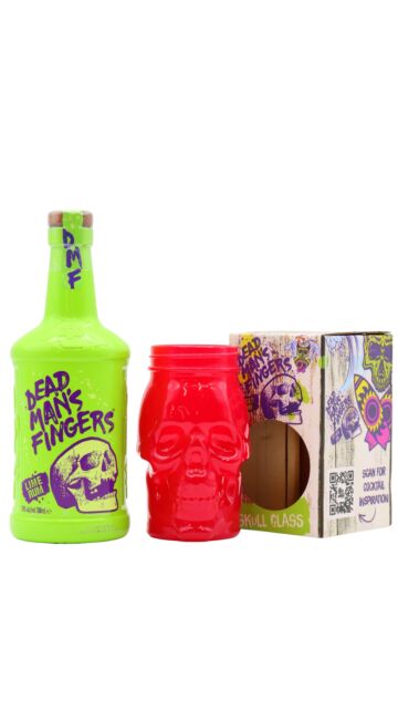 Dead Man's Fingers - Lime Rum (Includes Coloured Skull Glass)