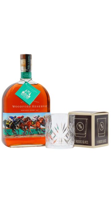 Woodford Reserve - Kentucky Derby 145 Kentucky Straight Bourbon Whiskey (1 Litre) (Includes Branded Glass)