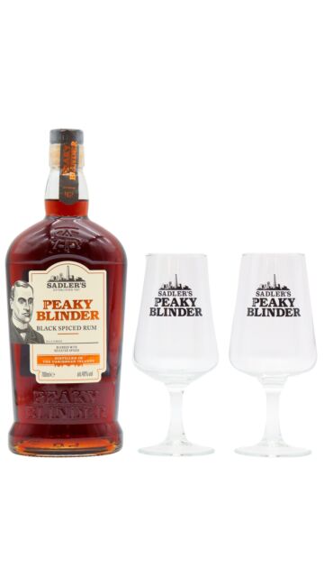 Peaky Blinder - Black Spiced Rum (Includes Branded Glasses)