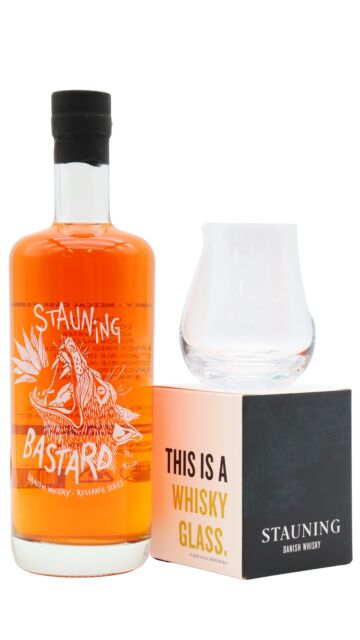 Stauning - Bastard Mezcal Finish Danish Rye Whisky (Includes Branded Glass)