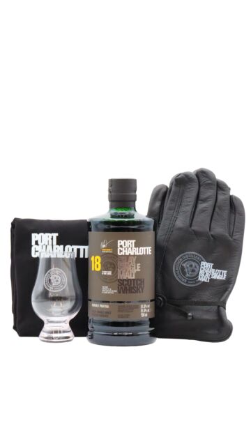 Port Charlotte - 2025 Limited Release Islay Single Malt Whisky 18 year old Whisky (Includes Glencairn Glass, T-Shirt & BBQ Gloves)