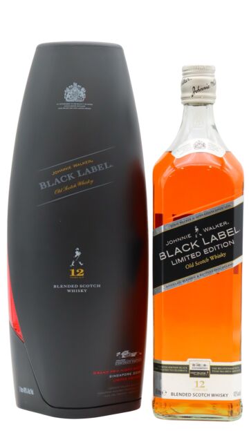 Johnnie Walker - Black Label McLaren Mercedes F1 Team Singapore 2008 Grand Prix Edition Blended Scotch 12 year old Whisky (1 Litre)