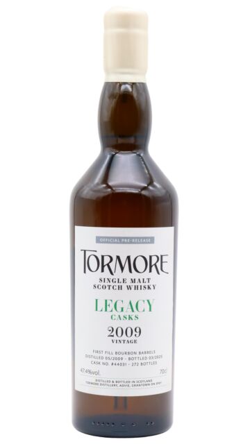 Tormore - Legacy Casks - Single Bourbon Cask #44031 2009 15 year old Whisky