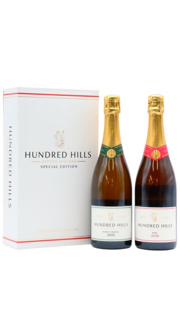 Hundred Hills - Blanc De Blancs & Signature Rose English Sparkling Wine & Gift Box