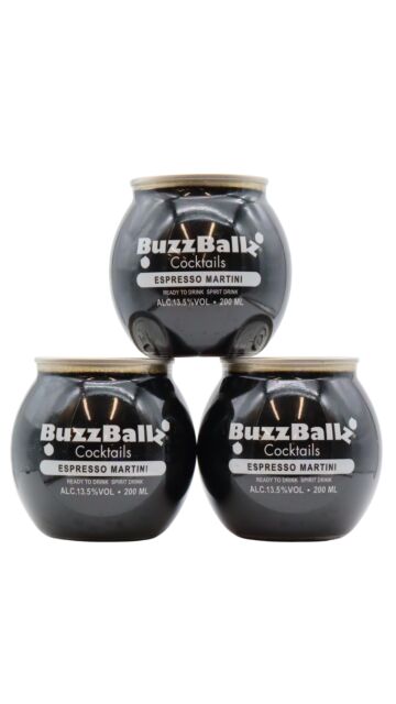 BuzzBallz - Espresso Martini Cocktail (3 x 20cl)