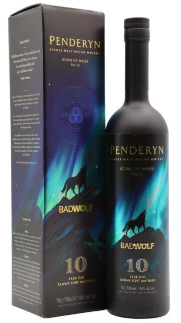 Penderyn - Icons Of Wales #13 - Bad Wolf Single Malt Welsh 10 year old Whisky