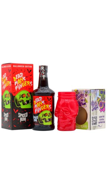 Dead Man's Fingers - Halloween 2025 Edition Spiced Rum (Includes Red Skull Glass)