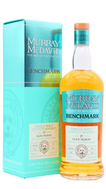 Glen Moray - Murray McDavid Benchmark Bourbon Cask Single Malt Scotch 2007 17 year old Whisky