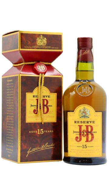J&B - Reserve 15 year old Whisky (1990's Bottling)