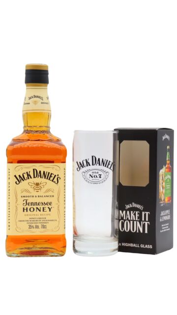 Jack Daniel's - Tennessee Honey Whisky Liqueur (Includes Branded Glass)