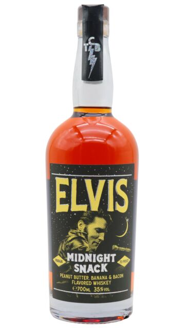 Elvis - Midnight Snack Peanut Butter, Banana & Bacon Flavoured Whiskey