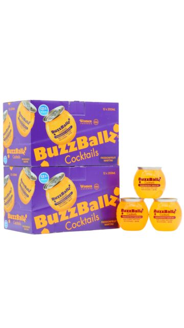 BuzzBallz - Passionfruit Martini Cocktail (24 x 20cl)