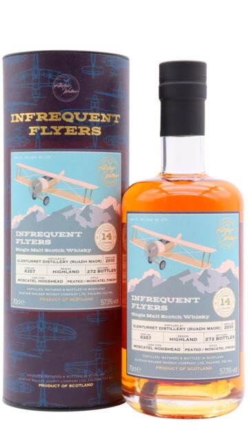 Glenturret - Infrequent Flyers Single Moscatel Cask #6357 2010 14 year old Whisky