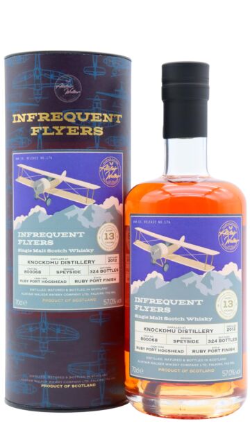 Knockdhu - Infrequent Flyers Single Port Cask #800068 2012 13 year old Whisky