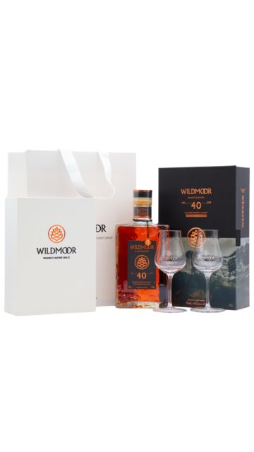 Wildmoor - Black Mountain Blended Scotch 40 year old Whisky (Includes Tasting Glasses)