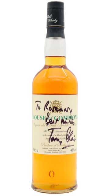 House of Commons - Signed By Tony Blair Scotch 8 year old Whisky