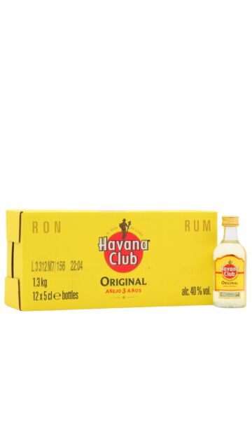 Havana Club - Anejo White 3 year old Rum Miniatures (12 x 5cl)