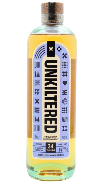 North British - The Old Sweetheart Unkiltered Single Cask Single Grain Scotch 34 year old Whisky