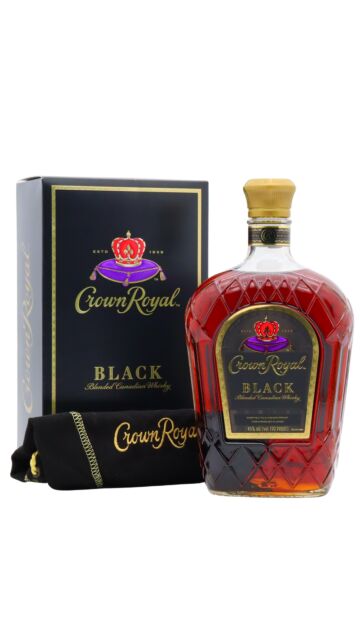 Crown Royal - Black Blended Canadian Whisky (1 Litre)