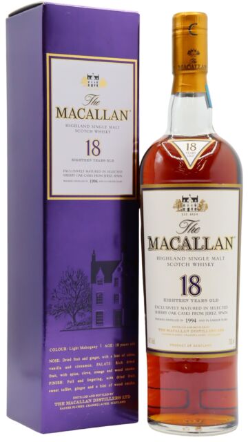 The Macallan - 2012 Release Sherry Oak Highland Single Malt Scotch 1994 18 year old Whisky
