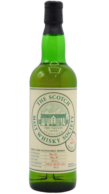 Brora (silent) - SMWS Society Cask No. 61.9 1981 18 year old Whisky