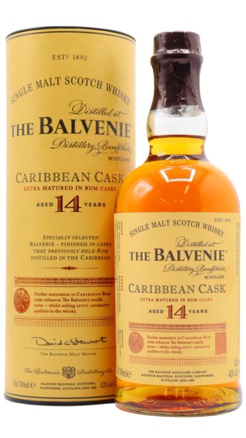 Balvenie - Caribbean Cask Single Malt Scotch 14 year old Whisky