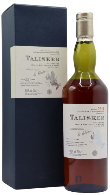 Talisker - Natural Cask Strength Single Malt Scotch 1975 25 year old Whisky