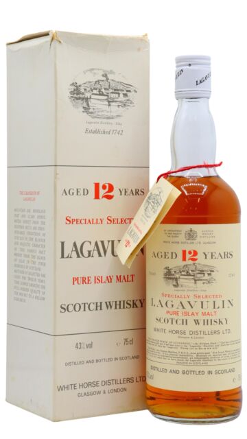 Lagavulin - White Horse Pure Islay Malt 12 year old Whisky (1980's Bottling)