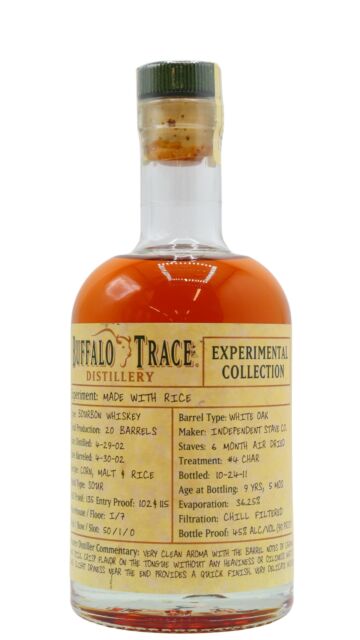 Buffalo Trace - Experimental Collection - Made With Rice 2002 9 year old Whiskey
