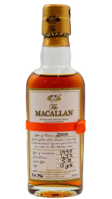 The Macallan - 2010 Easter Elchies Single Malt Scotch 1997 13 year old Whisky Miniature