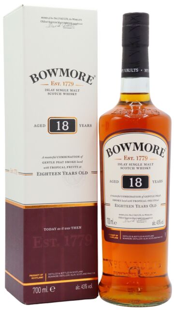 Bowmore - Islay Single Malt Scotch 18 year old Whisky (Old Bottling)