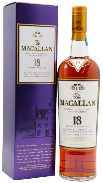 The Macallan - 2013 Release Sherry Oak Highland Single Malt Scotch 1995 18 year old Whisky